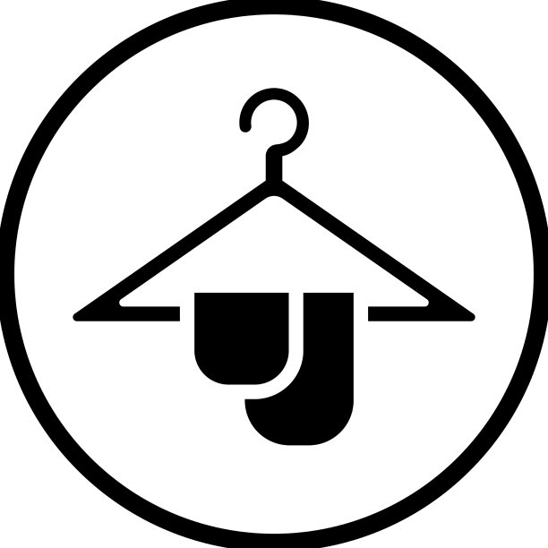 展示衣架图标黑色图片下载