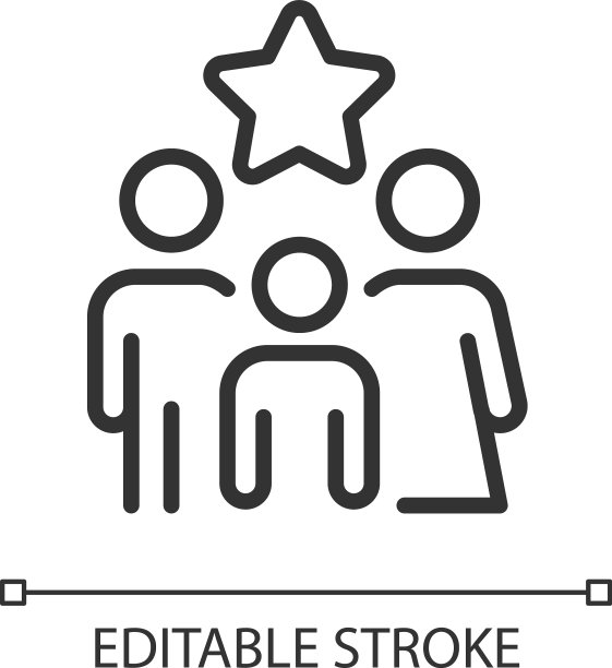 家庭奖金像素完美线性图标图片下载