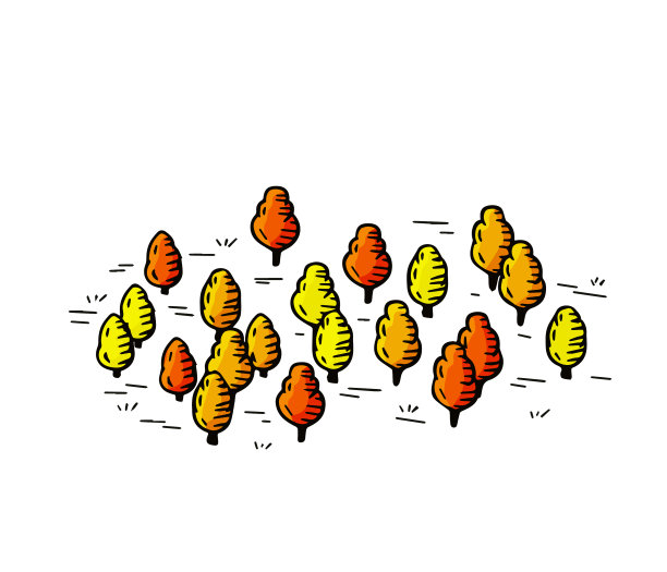 地图秋季树木图片下载