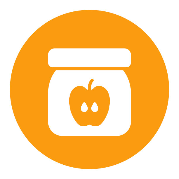 一罐婴儿食品与苹果泥分离字形图片下载