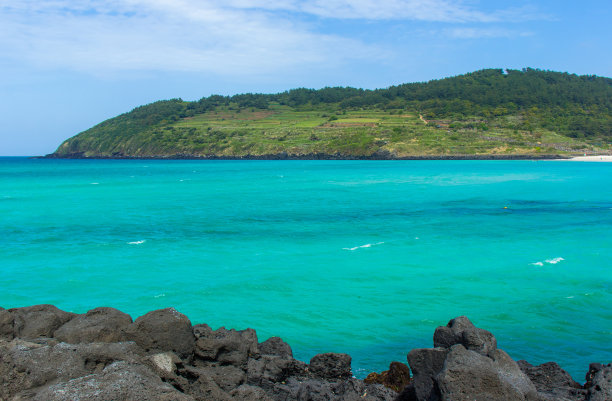 济州岛的美丽海景。图片下载