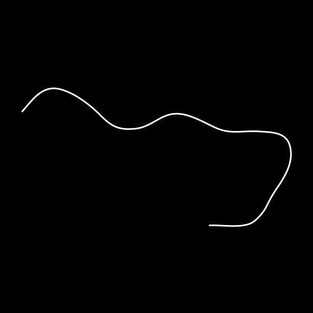 随意蜿蜒曲折的线条弯弯曲曲起伏图片下载