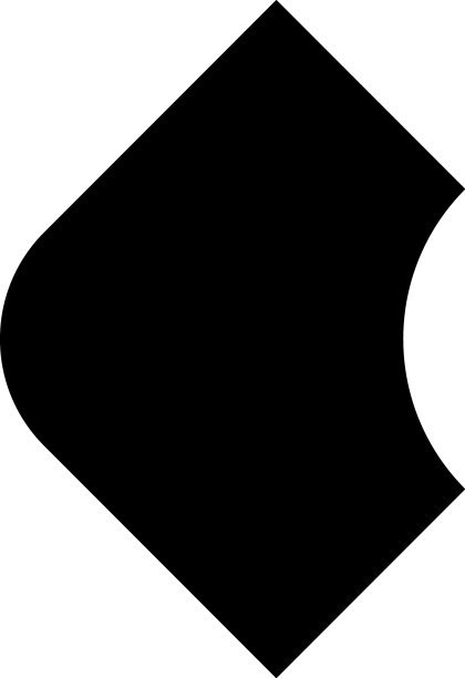 带有角落效果的抽象几何形状图标图片下载