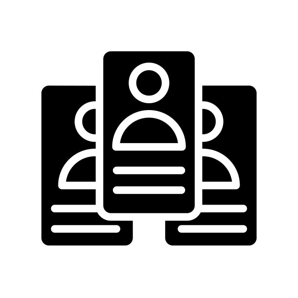 简历简历配照片。个人订阅。字形实心黑色图标图片下载