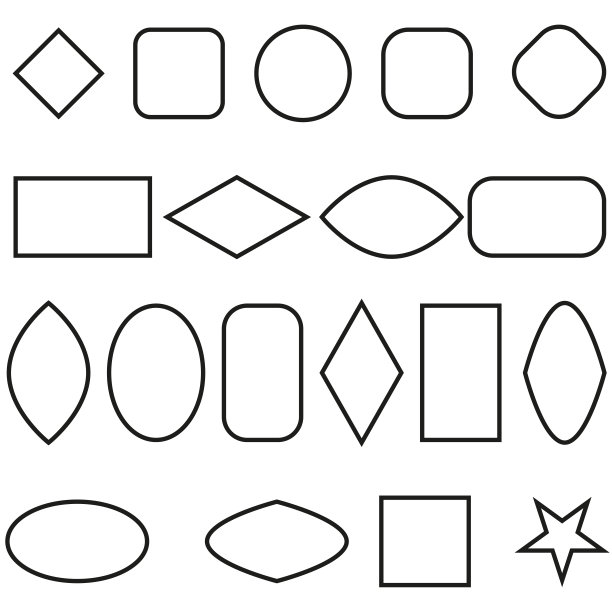 设置帧。简单的框架在素描风格。矢量插图。股票的形象。图片下载