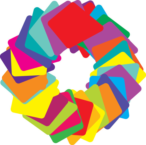 抽象随机几何圆径向单元图片下载