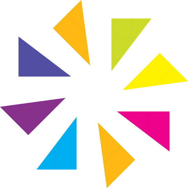 抽象多彩的生动活泼的棱角几何图片下载