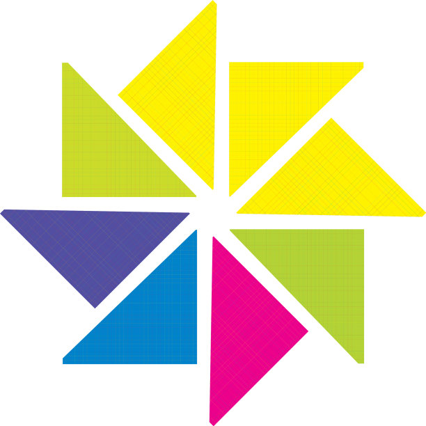 抽象多彩的生动活泼的棱角几何图片下载