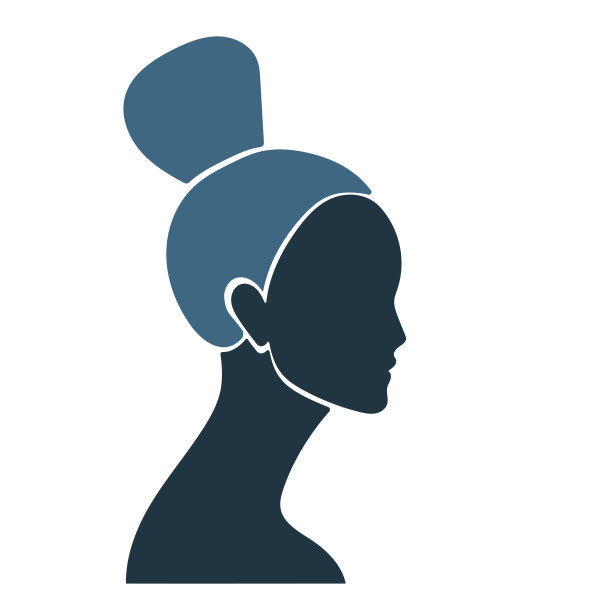 极简蓝色单色波西米亚元素设计图片下载