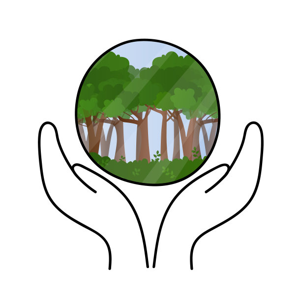 用手捧着球描绘自然的形象图片下载