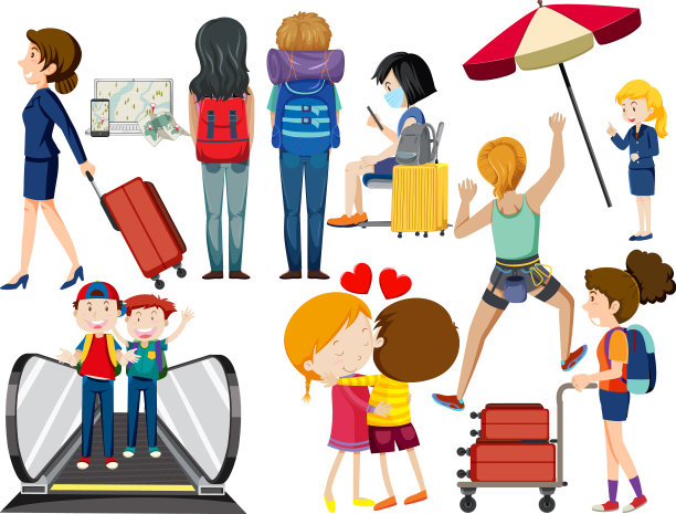 一组不同行为的人图片下载