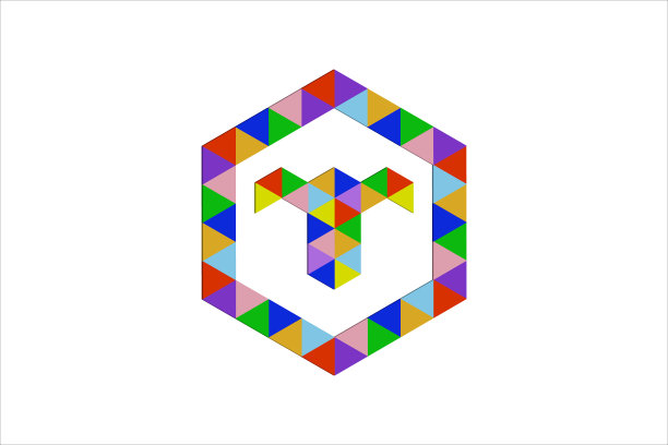 T字标志设计模板图片下载