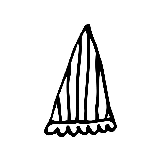 单一的手绘元素是一个节日帽。为新年，圣诞节，生日，婚礼的特殊事件的涂鸦矢量插图。用于问候、明信片、海报、设计。图片下载