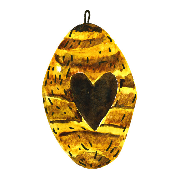 蜜蜂的蜂房的水彩画形象。图片下载