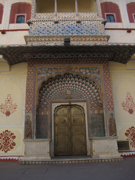 寺庙的门很漂亮图片下载