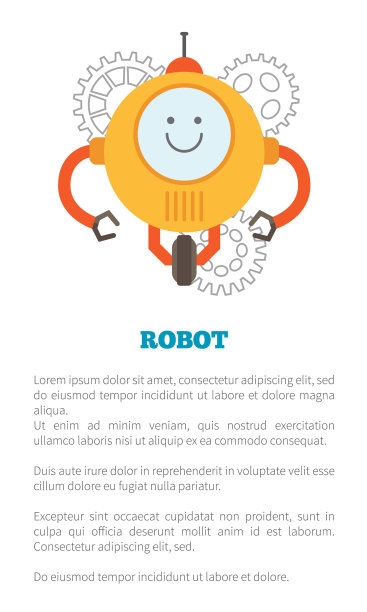 机器人海报和文本样本图片下载