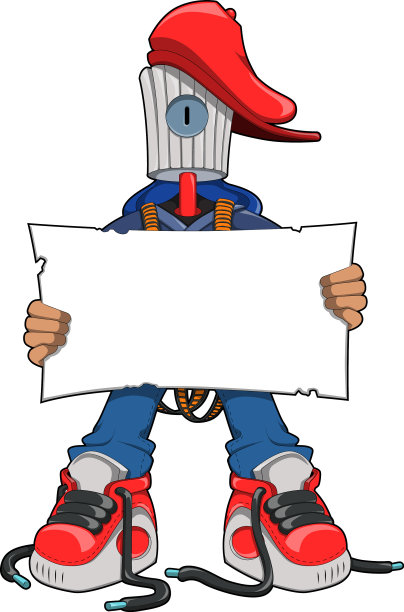 可爱时尚的城市涂鸦事件吉祥物在图片下载