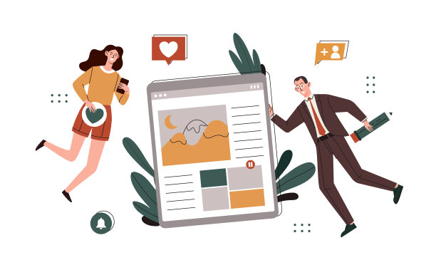 在社交网络上冲浪的概念图片下载