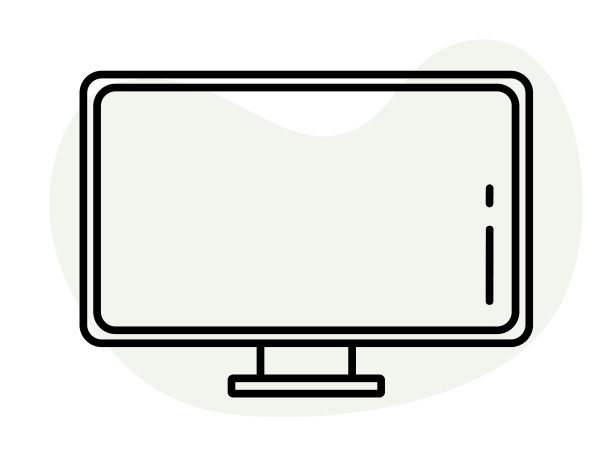 手绘涂鸦电脑显示器图片下载