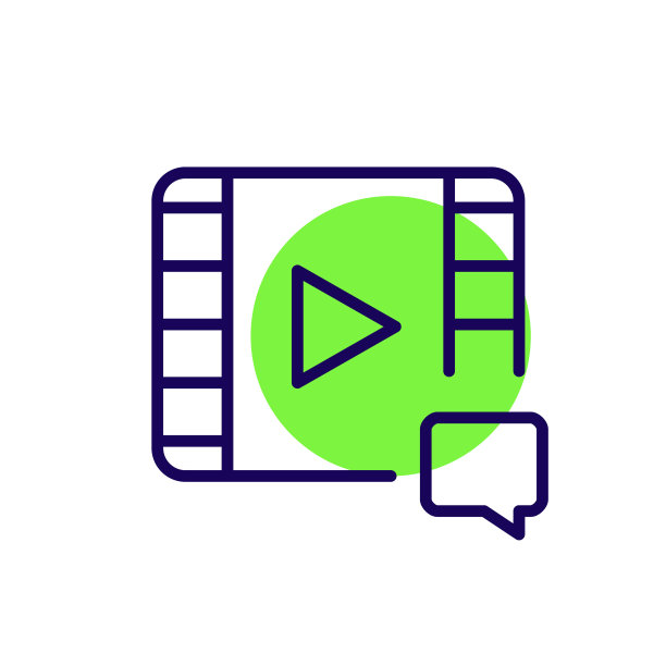 视频评论有趣的颜色像素完美的图标图片下载