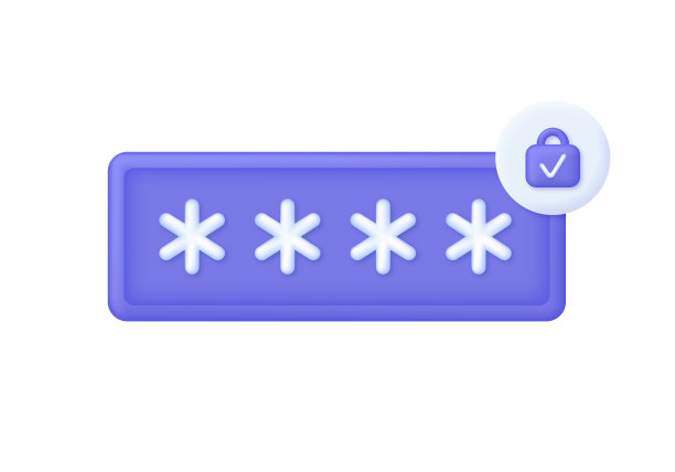 3D密码保护隔离在白色背景。网络保护。隐私的概念。可以用于许多目的。图片下载