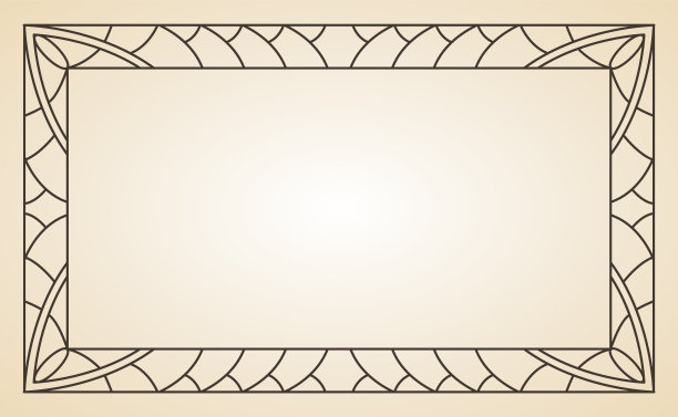 装饰框架或边框标准矩形比例背景。的设计元素。华丽的书法框架图片下载
