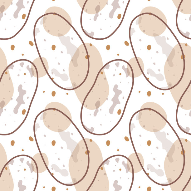 无缝矢量模式背景土豆制作简单的插图。图片下载