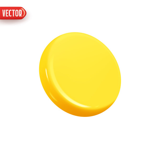 金币。黄色的钱改变。逼真的3d设计在塑料卡通风格。图标孤立在白色背景。矢量图图片下载