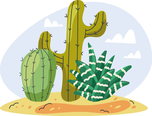 仙人掌成分的概念图片下载