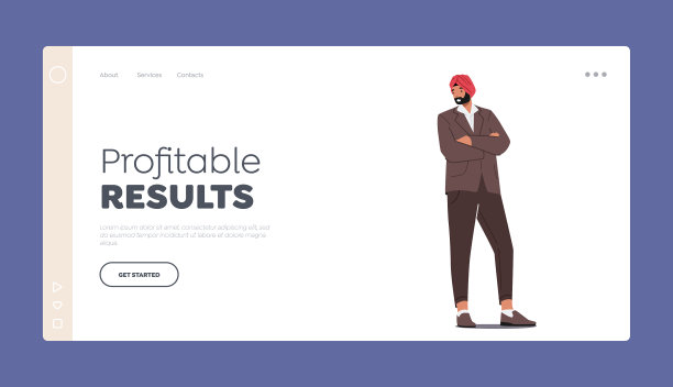 盈利结果登陆页面模板印度图片下载