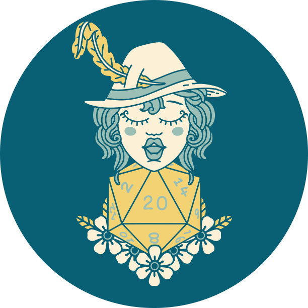 人类诗人与自然20骰子滚动插图图片下载