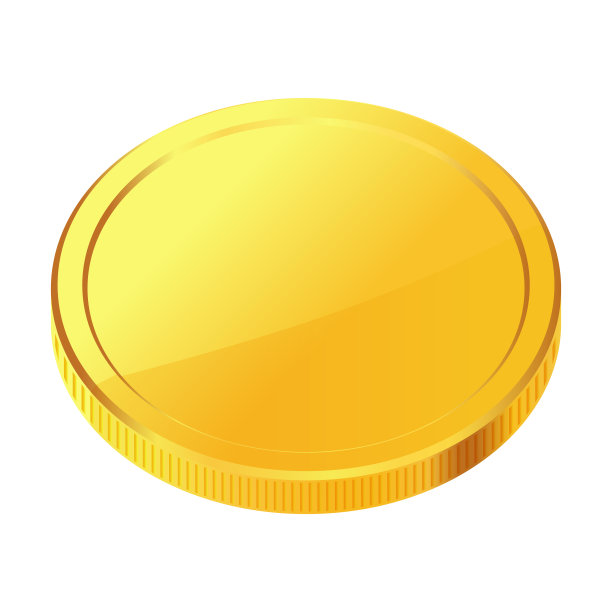 黄金的钱。旋转金币。图片下载