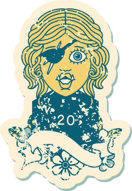 半兽人流氓与自然二十骰子滚动插图图片下载