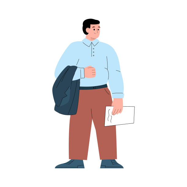 胖嘟嘟的现代商人平型图片下载