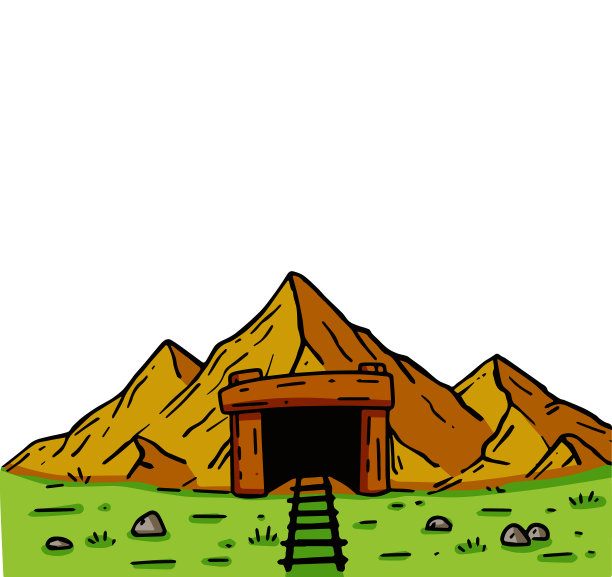 矿井在山岭入口，旧隧道图片下载