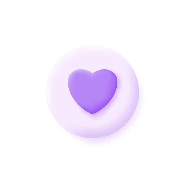 3d心脏图标孤立在白色背景图片下载