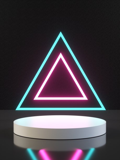 3D渲染产品虚拟平台展示架图片下载