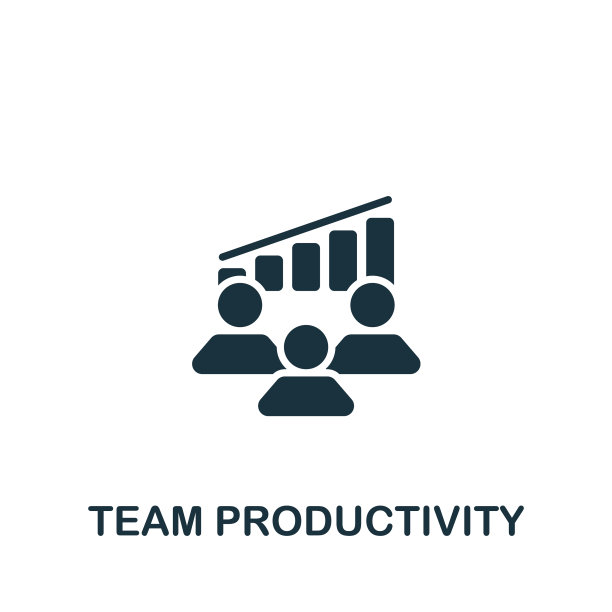 团队生产力图标单色简单图标为图片下载