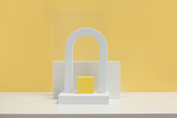 抽象的最小现代场景。现代设置从各种几何形状。时尚的产品展示背景。图片下载