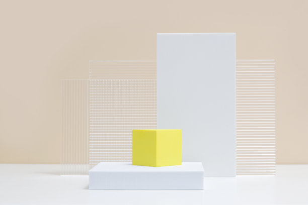 抽象的最小现代场景。现代设置从各种几何形状。时尚的产品展示背景。图片下载