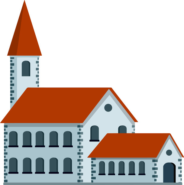 红屋顶的市政厅，古老的行会图片下载