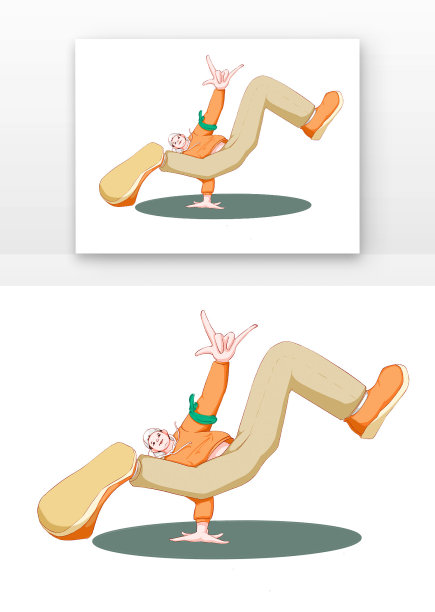 时尚街舞大幅度动作跳舞图片下载