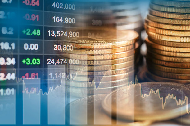 股市金融业务，经济走势图数字技术。图片下载