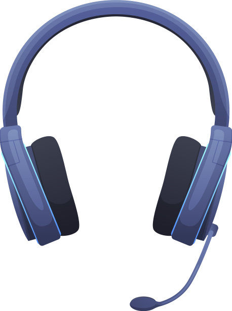 电脑耳机与麦克风虚拟图片下载