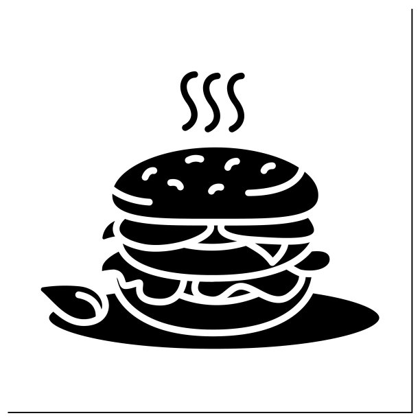 汉堡字形图标图片下载
