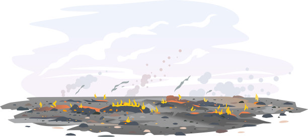 凋零后，大火强孤立图片下载