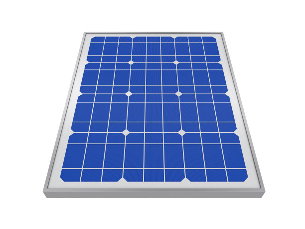 发电厂使用可再生太阳能，3d渲染图片下载