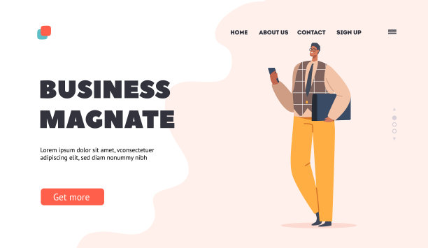 商业巨头登陆页面模板印度图片下载