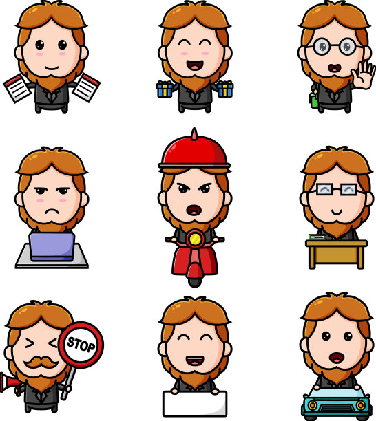 经理在办公室里把吉祥物捆了一套图片下载