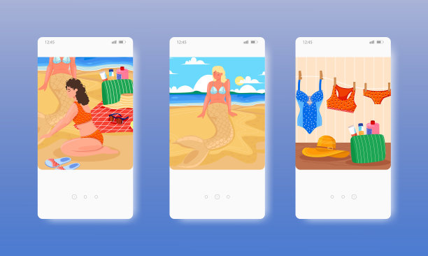 女孩做沙美人鱼夏天的海滩度假图片下载